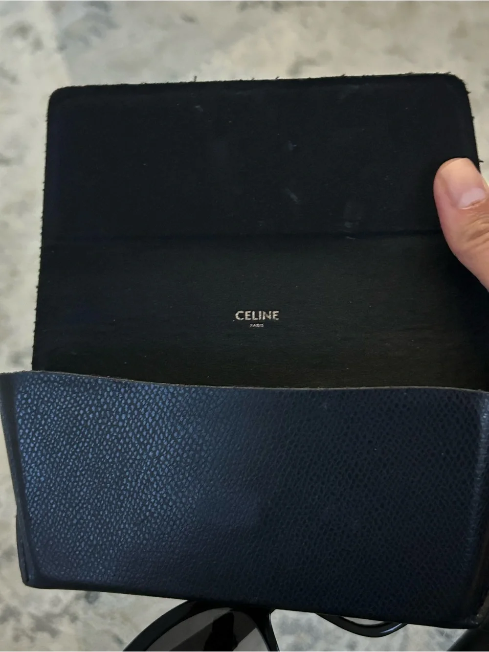 CELINE black oversized sunglasses CL40167I 01B 55x19x145